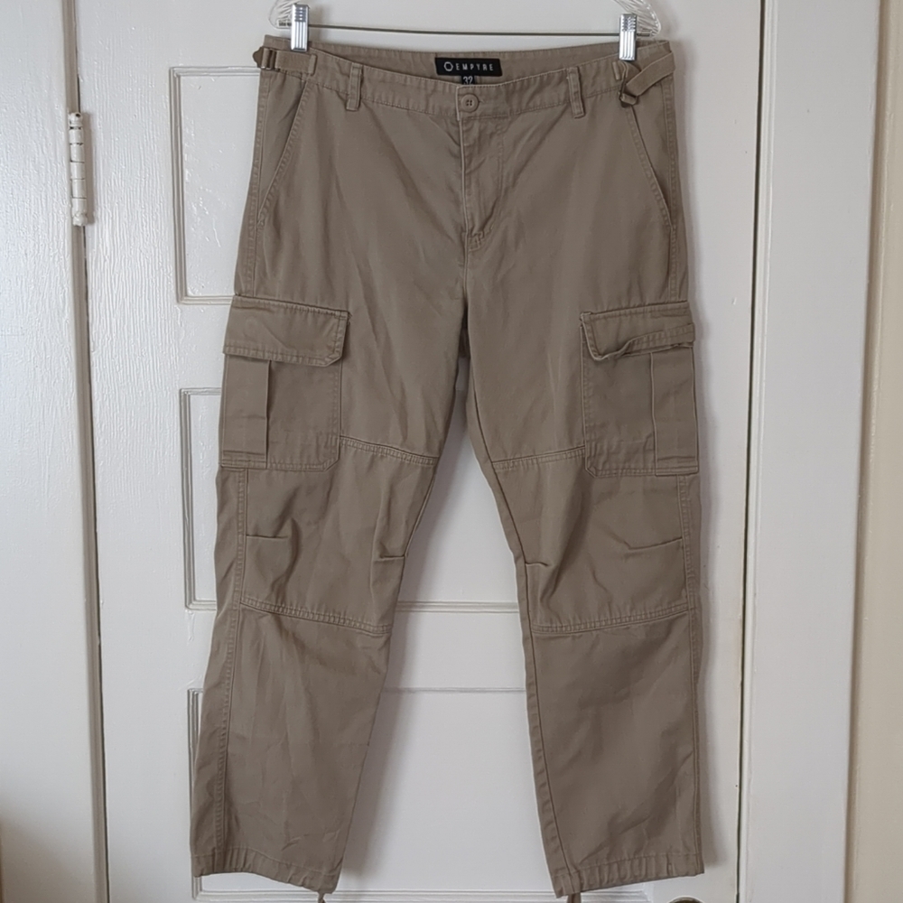 Empyre Cargo Pants Sz 32 Khaki 34X27 Straight Leg Skate
